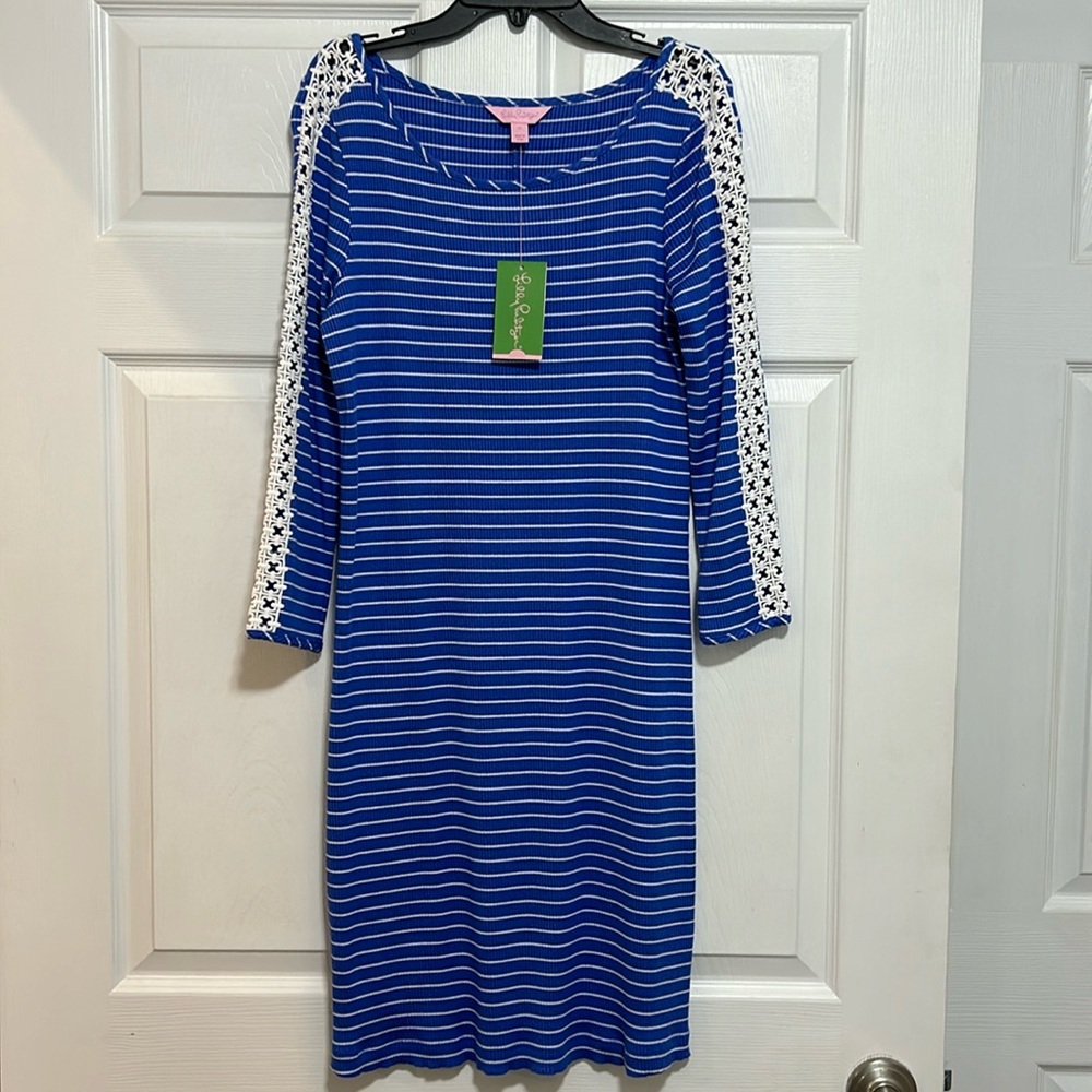 NWT women’s size medium Lilly Pulitzer blue Marlowe dress. No tags